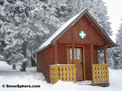 medial hut at rogla ski area