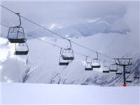 Skiing Gudauri Georgia